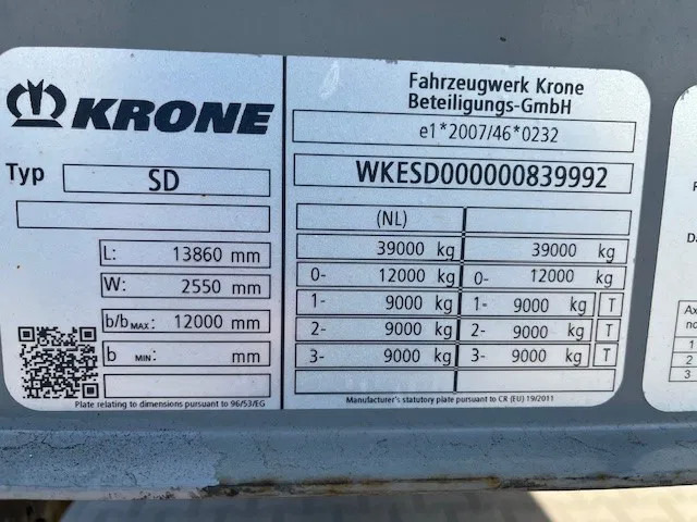 Krone 2018 XL P400 MEGA HUPAC - FERRY SPEC TRAILER WITH RAMPS - סמיטריילר בתיבה סגורה: תמונה 5 Krone 2018 XL P400 MEGA HUPAC - FERRY SPEC TRAILER WITH RAMPS - סמיטריילר בתיבה סגורה: תמונה 5
