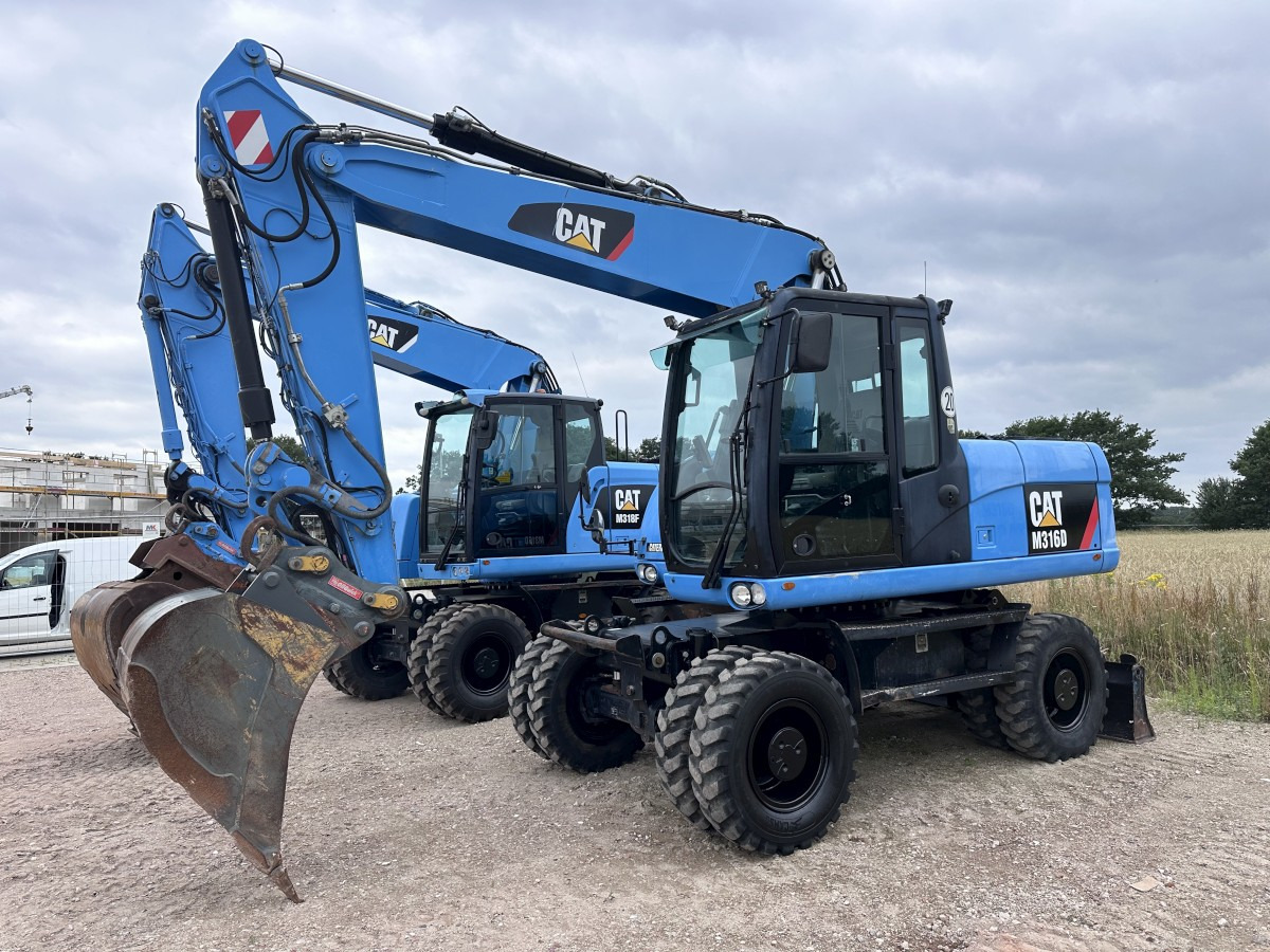 CATERPILLAR M 316 D Oil Quick OQ 65 Deutsche Maschine Top ! - מחפר גלגלים: תמונה 1 CATERPILLAR M 316 D Oil Quick OQ 65 Deutsche Maschine Top ! - מחפר גלגלים: תמונה 1