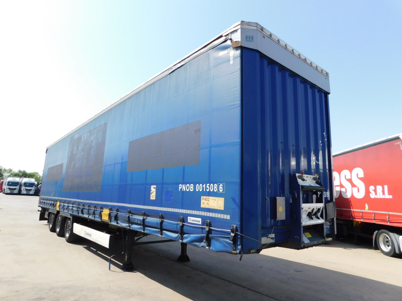 Krone Sd da06clnf - סמיטריילר עם וילונות צד: תמונה 2 Krone Sd da06clnf - סמיטריילר עם וילונות צד: תמונה 2