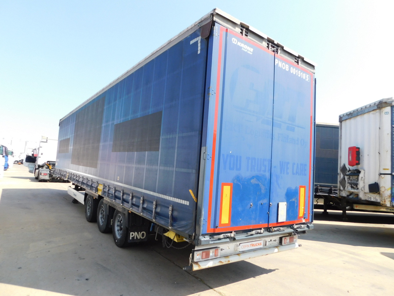 Krone Sd da06clnf - סמיטריילר עם וילונות צד: תמונה 4 Krone Sd da06clnf - סמיטריילר עם וילונות צד: תמונה 4