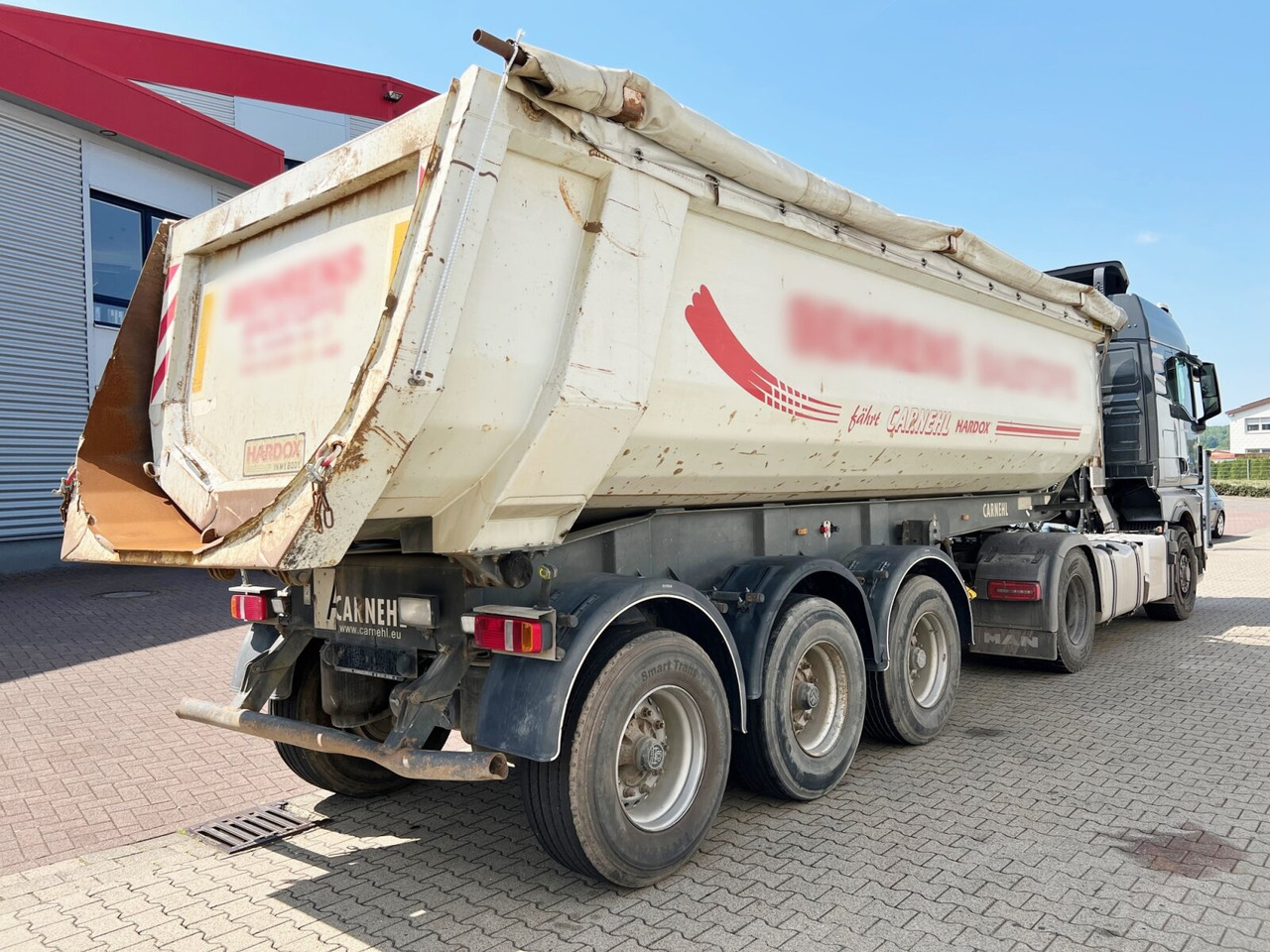 סמיטריילר עם מזהיר Carnehl CHKS/HH CHKS/HH, Stahlmulde ca. 26m³, Liftachse: תמונה 9