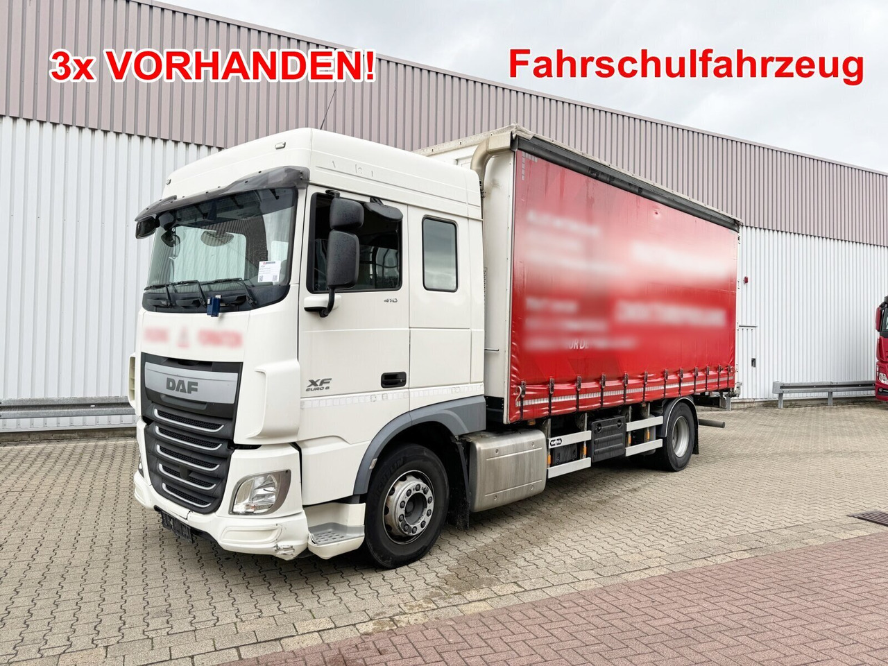 DAF XF 410 FA 4x2 XF 410 FA 4x2, Fahrschule, 2x AHK, 6 Sitze - משאית צד נופל/ שטוחה: תמונה 1 DAF XF 410 FA 4x2 XF 410 FA 4x2, Fahrschule, 2x AHK, 6 Sitze - משאית צד נופל/ שטוחה: תמונה 1