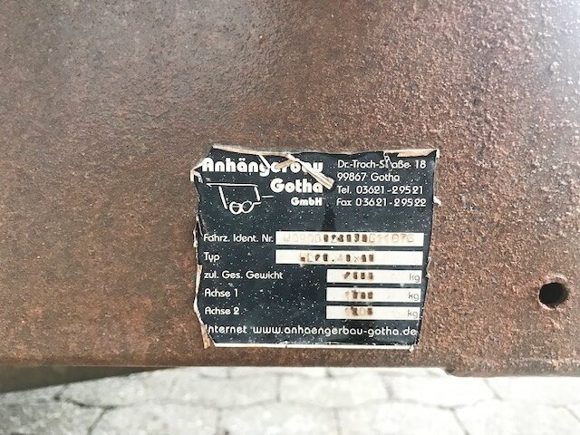 HL 20.40x20 Gotha Anh-Bau HL 20.40x20, Ex- - קרון נגרר צד נופל/ שטוח: תמונה 2 HL 20.40x20 Gotha Anh-Bau HL 20.40x20, Ex- - קרון נגרר צד נופל/ שטוח: תמונה 2