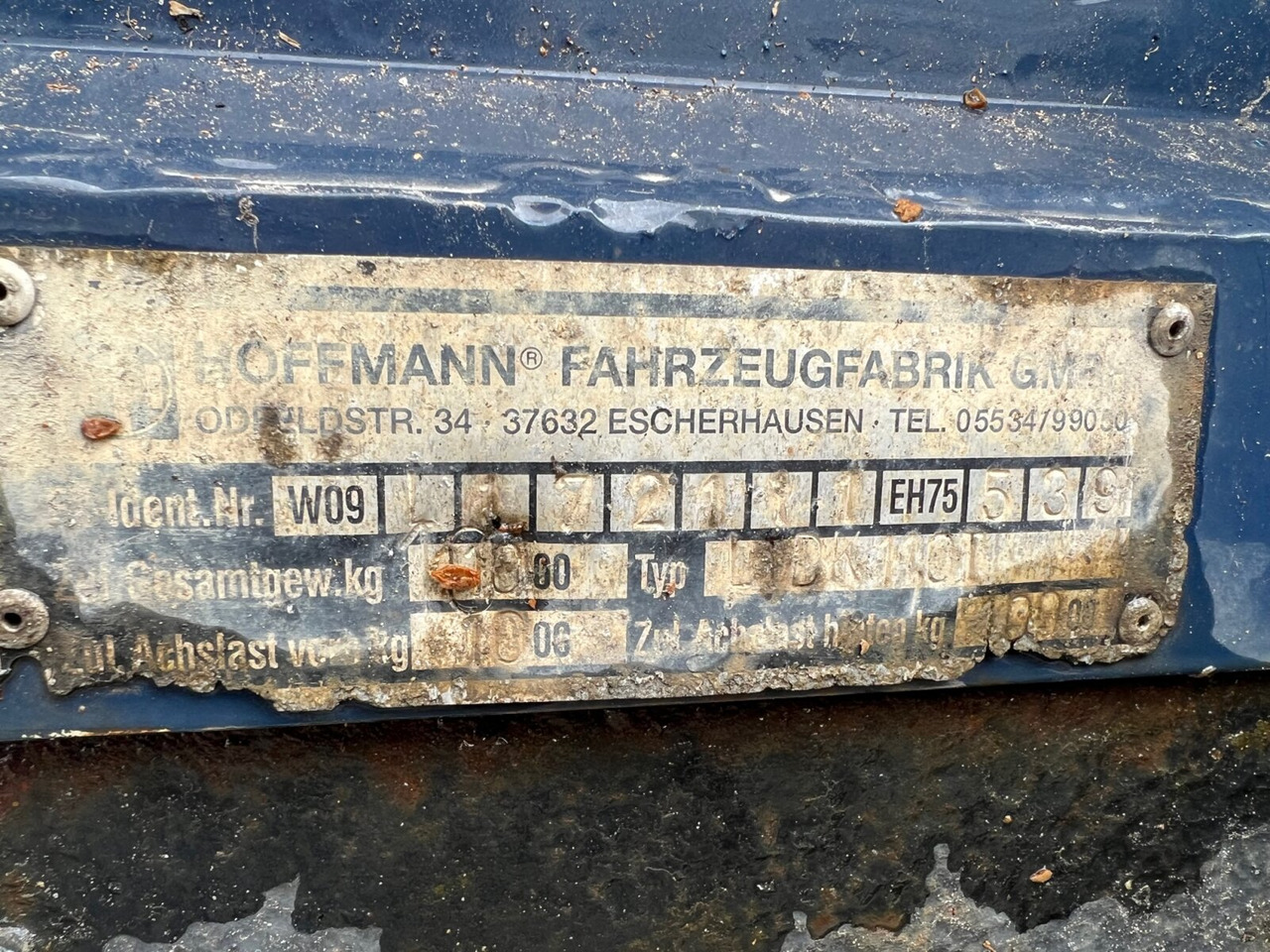 Hoffmann LTDK 11,0T LTDK 11,0T - קרון נגרר צד נופל/ שטוח: תמונה 4 Hoffmann LTDK 11,0T LTDK 11,0T - קרון נגרר צד נופל/ שטוח: תמונה 4