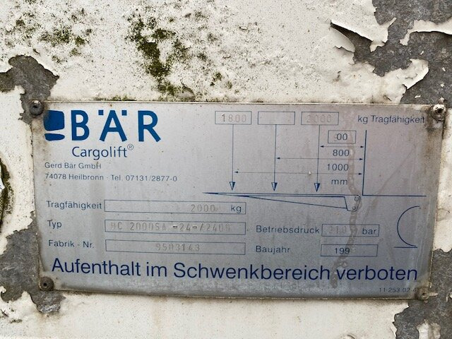 KA 18 ROHR 2-A-Kühlanhänger, LBW - קרון נגרר עם קירור: תמונה 5 KA 18 ROHR 2-A-Kühlanhänger, LBW - קרון נגרר עם קירור: תמונה 5