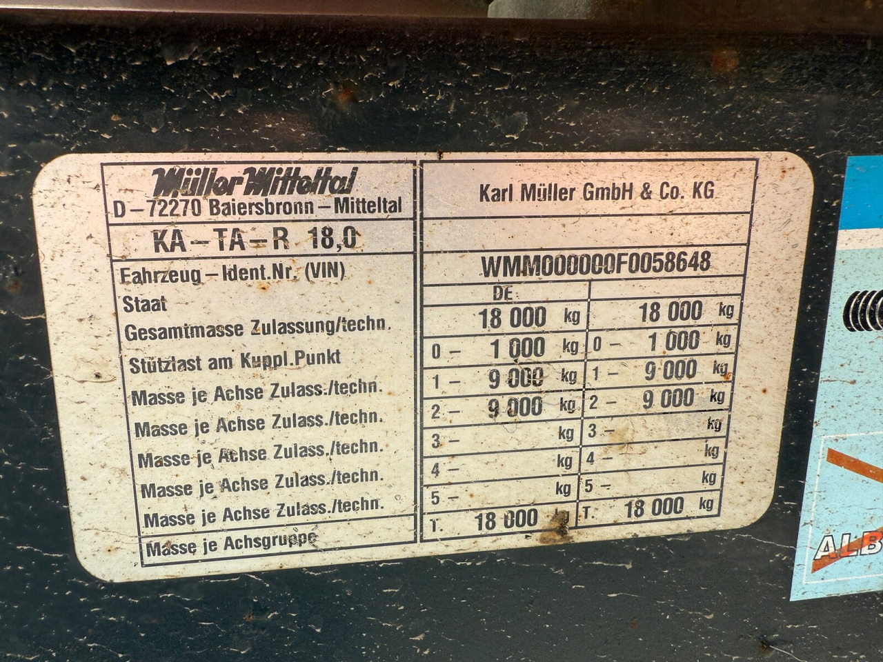 KA-TA-R 18.0 KA-TA-R 18.0, Alu-Bordwände, ca. 10m³ - קרון נגרר עם מזהיר: תמונה 2 KA-TA-R 18.0 KA-TA-R 18.0, Alu-Bordwände, ca. 10m³ - קרון נגרר עם מזהיר: תמונה 2