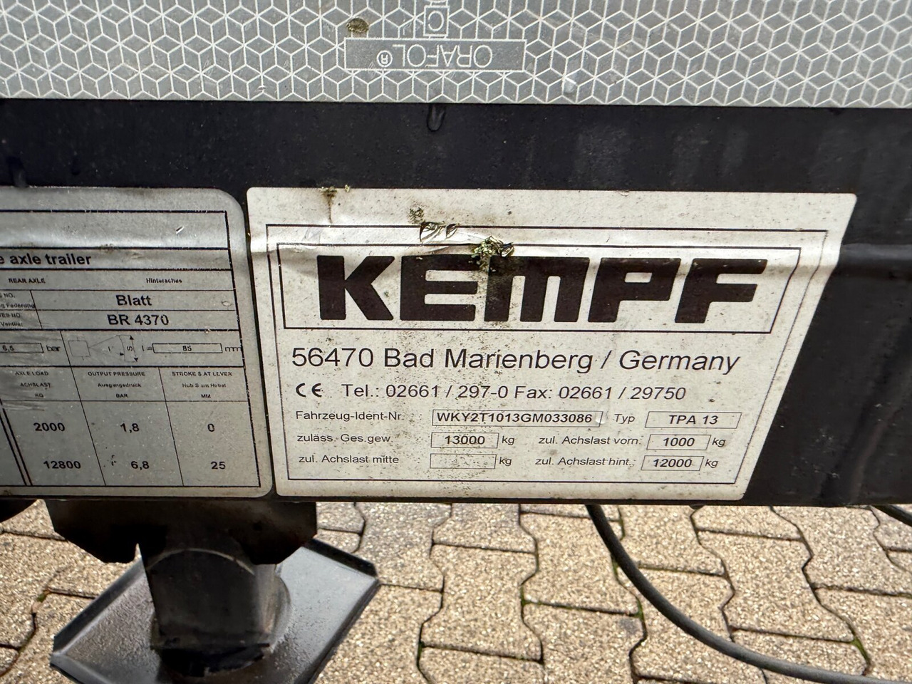 Kempf TPA 13 TPA 13 Anhänger für Absetzcontainer - קרון נגרר מתגלגל/ מדלג: תמונה 3 Kempf TPA 13 TPA 13 Anhänger für Absetzcontainer - קרון נגרר מתגלגל/ מדלג: תמונה 3