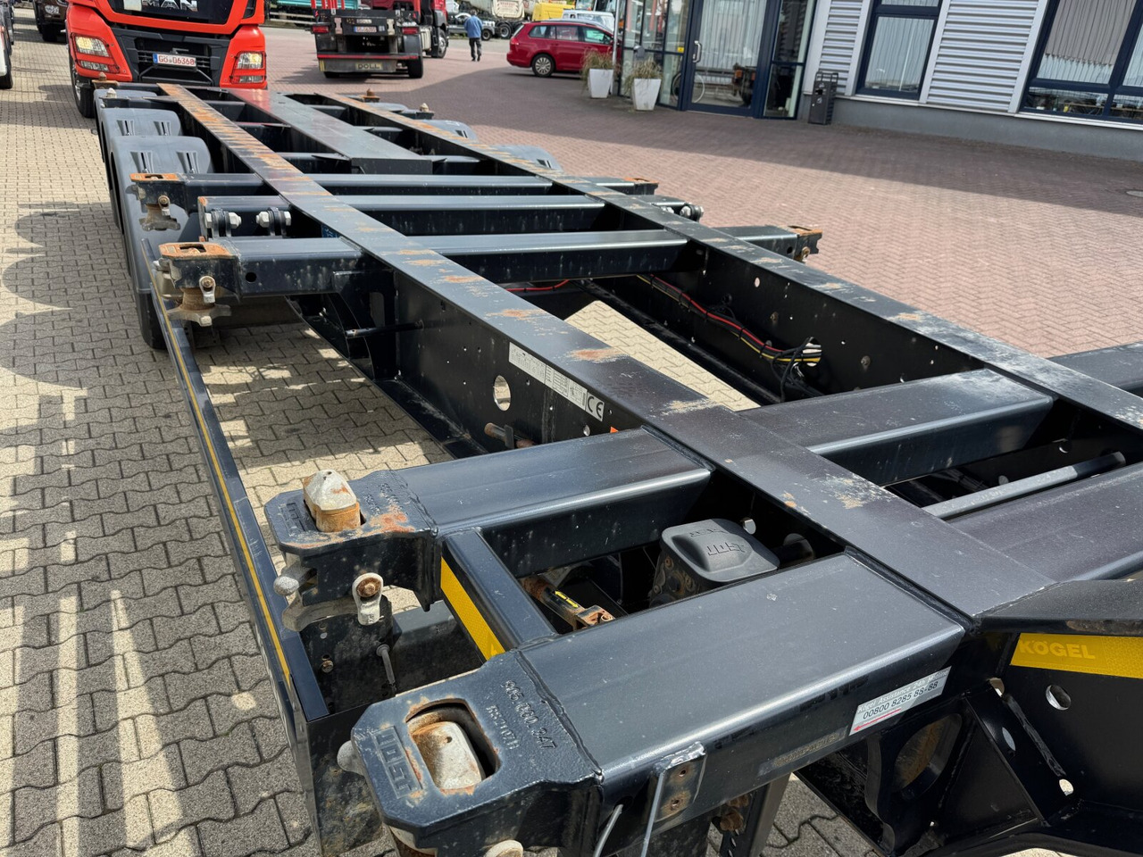 סמיטריילר Kögel Port 45 Simplex Container-Chassis Port 45 Simplex, Container-Chassis, 20/2x20/30/40/45 Fuß, ausziehbar: תמונה 12