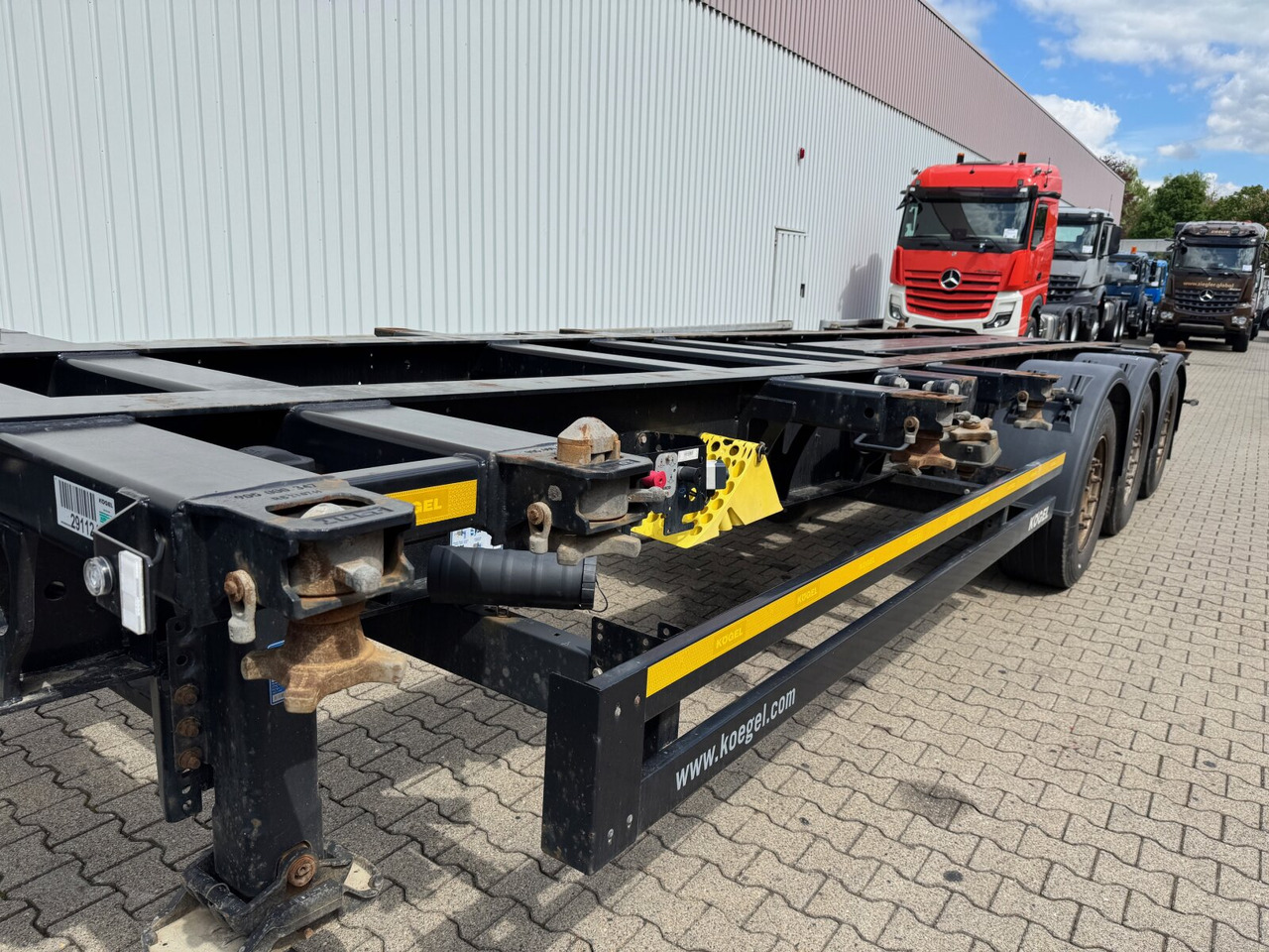 סמיטריילר Kögel Port 45 Simplex Container-Chassis Port 45 Simplex, Container-Chassis, 20/2x20/30/40/45 Fuß, ausziehbar: תמונה 14