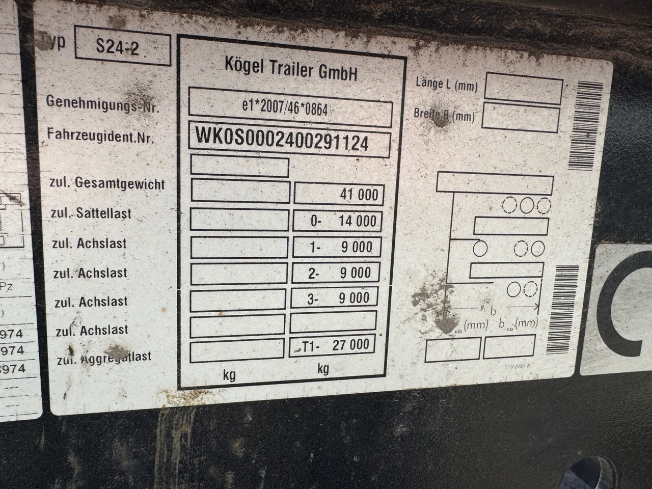 סמיטריילר Kögel Port 45 Simplex Container-Chassis Port 45 Simplex, Container-Chassis, 20/2x20/30/40/45 Fuß, ausziehbar: תמונה 6