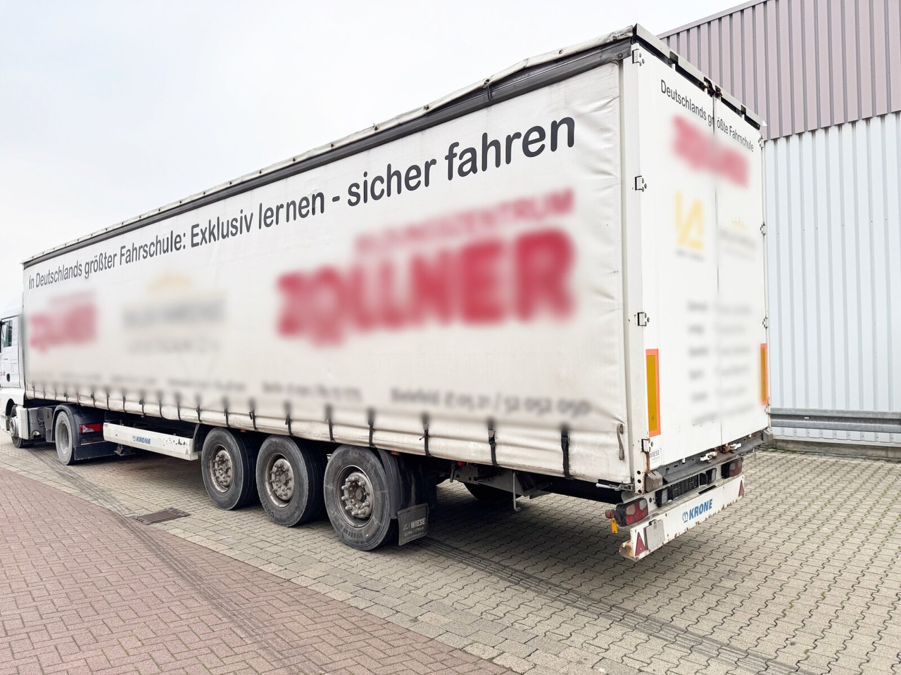 סמיטריילר צד נופל/ שטוח Krone SDP 27 SDP 27 , Edscha-Verdeck, Ex-Fahrschule: תמונה 6