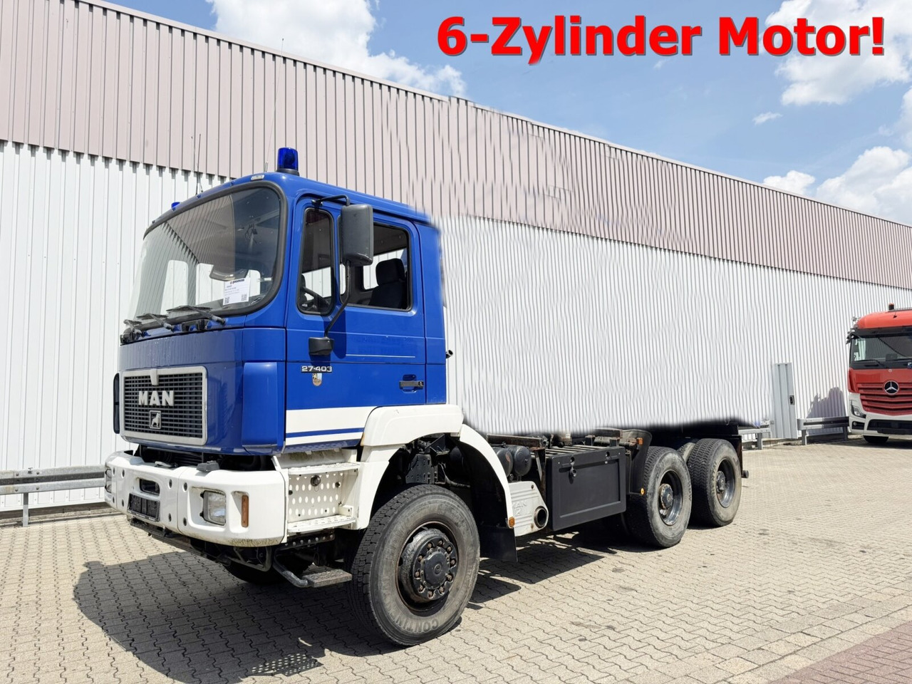 MAN 27.403 6x6 BB 27.403 6x6 BB, EX-THW - משאית עם שלדת תא: תמונה 1 MAN 27.403 6x6 BB 27.403 6x6 BB, EX-THW - משאית עם שלדת תא: תמונה 1