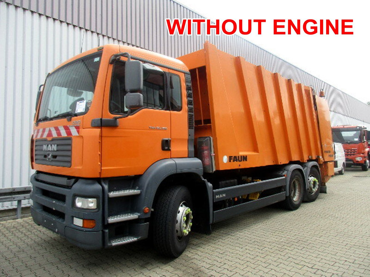 MAN TGA 26.350 6x2-2BL TGA 26.350/400 6x2-2BL FAUN POWER PRESS 524, OHNE MOTOR! - משאית אשפה: תמונה 1 MAN TGA 26.350 6x2-2BL TGA 26.350/400 6x2-2BL FAUN POWER PRESS 524, OHNE MOTOR! - משאית אשפה: תמונה 1