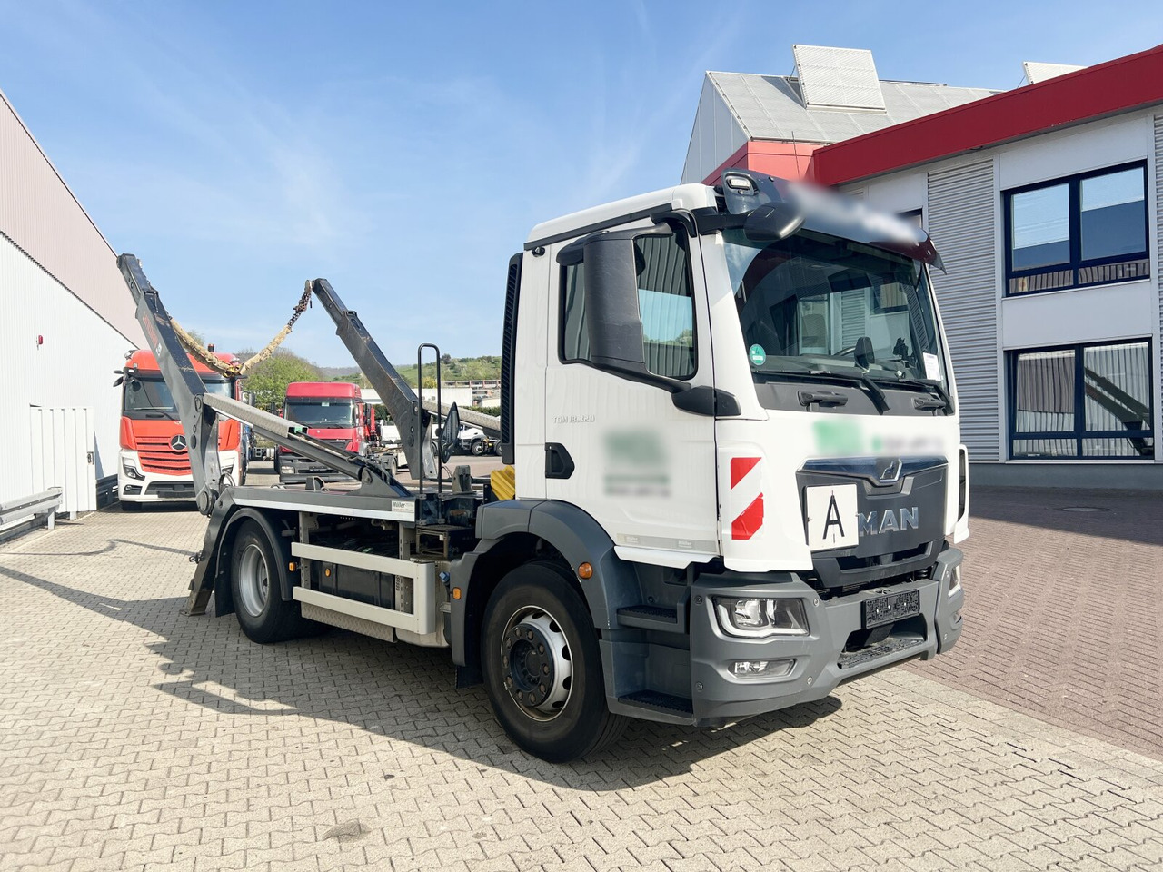 משאית דילוג העמסה MAN TGM 18.320 4x2 BL TGM 18.320 4x2 BL, Hiab Tele-Absetzanlage, Funk: תמונה 7