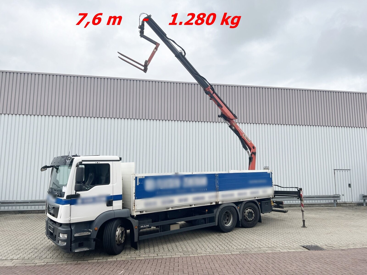 MAN TGM 26.340 6X2-4 LL TGM 26.340 6X2-4 LL, Lenk-/Liftachse, Heckkran Palfinger PK 11001, faltbar - משאית מנוף, משאית צד נופל/ שטוחה: תמונה 1 MAN TGM 26.340 6X2-4 LL TGM 26.340 6X2-4 LL, Lenk-/Liftachse, Heckkran Palfinger PK 11001, faltbar - משאית מנוף, משאית צד נופל/ שטוחה: תמונה 1