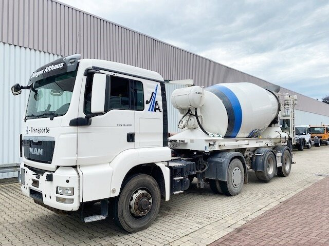MAN TGS 18.400 4x4H BLS TGS 18.400 4x4H BLS + Auflieger KARRENA 10m³ Betonmischer - משאית מערבלת בטון: תמונה 1 MAN TGS 18.400 4x4H BLS TGS 18.400 4x4H BLS + Auflieger KARRENA 10m³ Betonmischer - משאית מערבלת בטון: תמונה 1