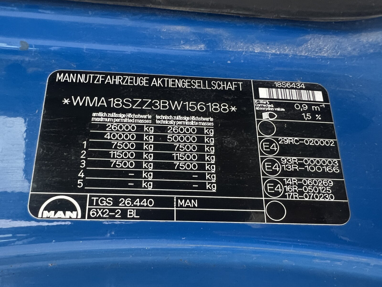 MAN TGS 26.440 6x2-2 BL TGS 26.440 6x2-2 BL, Intarder, Liftachse - משאית הרמת וו: תמונה 3 MAN TGS 26.440 6x2-2 BL TGS 26.440 6x2-2 BL, Intarder, Liftachse - משאית הרמת וו: תמונה 3