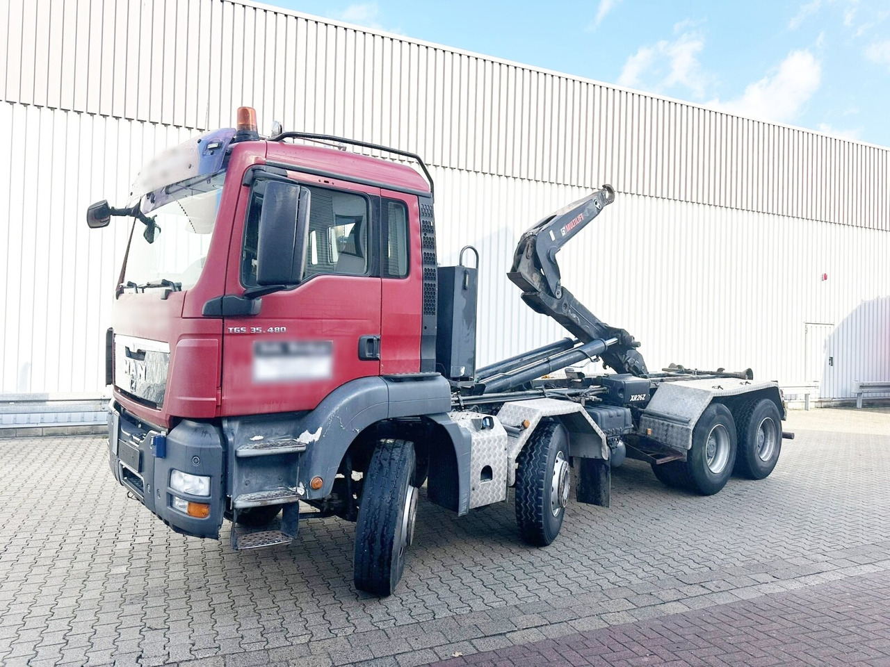 MAN TGS 35.480 8X4 BL TGS 35.400 8x4 BL, Schub-Knick bis 6,5m Container - משאית הרמת וו: תמונה 1 MAN TGS 35.480 8X4 BL TGS 35.400 8x4 BL, Schub-Knick bis 6,5m Container - משאית הרמת וו: תמונה 1