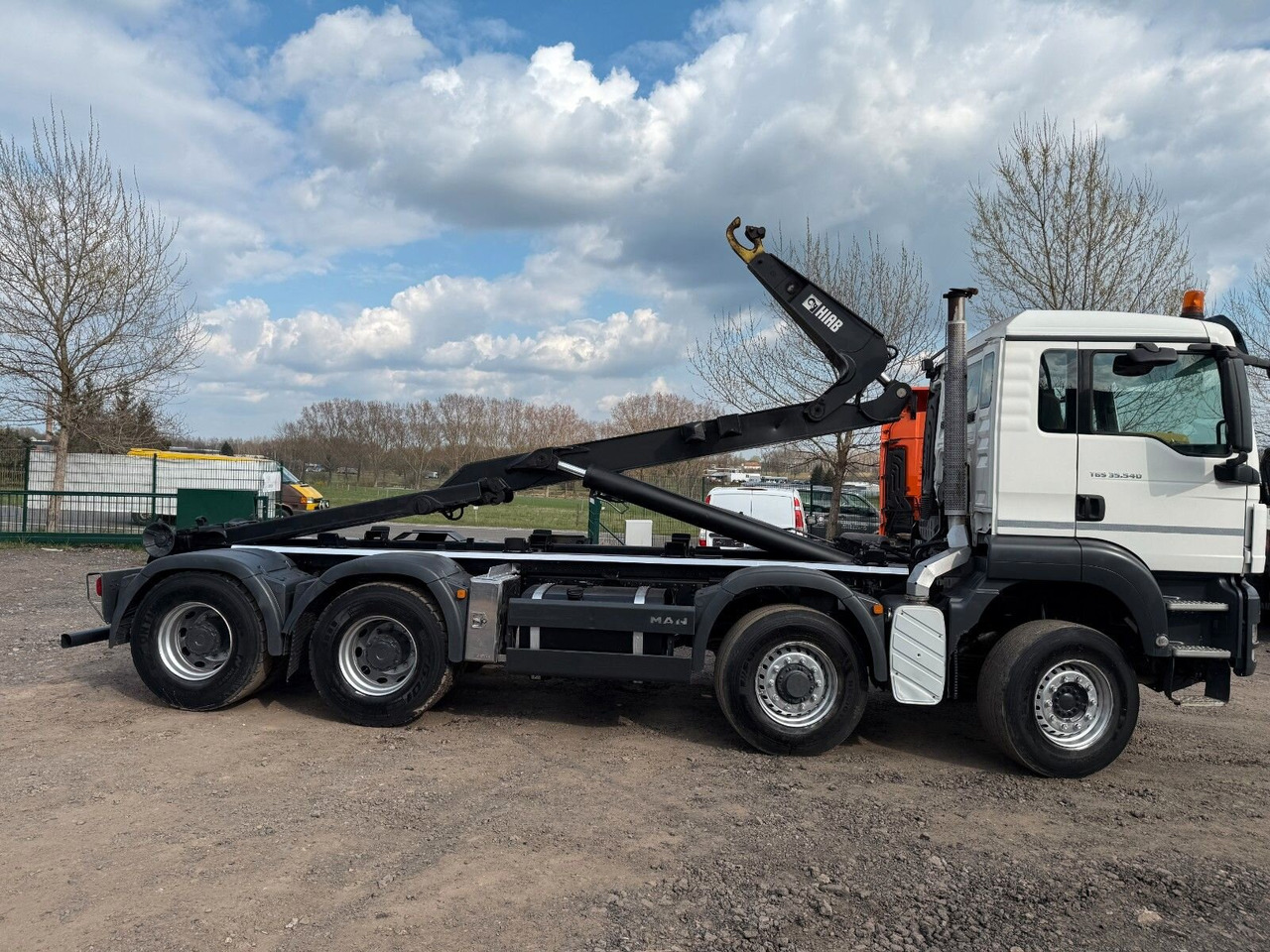 משאית הרמת וו MAN TGS 35.540 8x6H BL TGS 35.540 8x6H BL, HydroDrive, PriTrader, Hiab Abrollkipper bis 7 m: תמונה 7