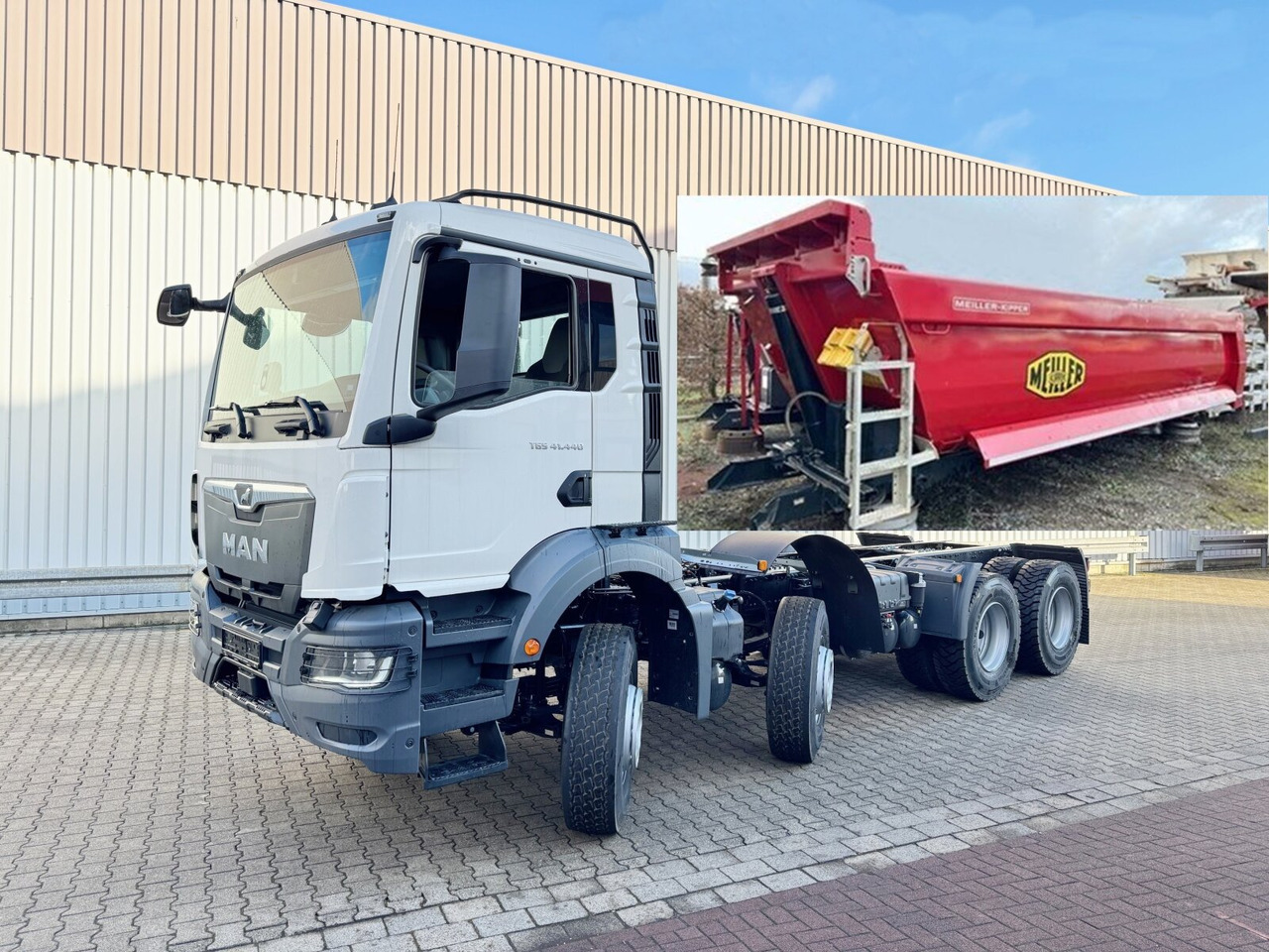 MAN TGS 41.440/480 8x4 BB TGS 41.440/480 8x4 BB, 5x VORHANDEN, Meiller Stahlmulde 18m³ - מסיר פסולת: תמונה 1 MAN TGS 41.440/480 8x4 BB TGS 41.440/480 8x4 BB, 5x VORHANDEN, Meiller Stahlmulde 18m³ - מסיר פסולת: תמונה 1
