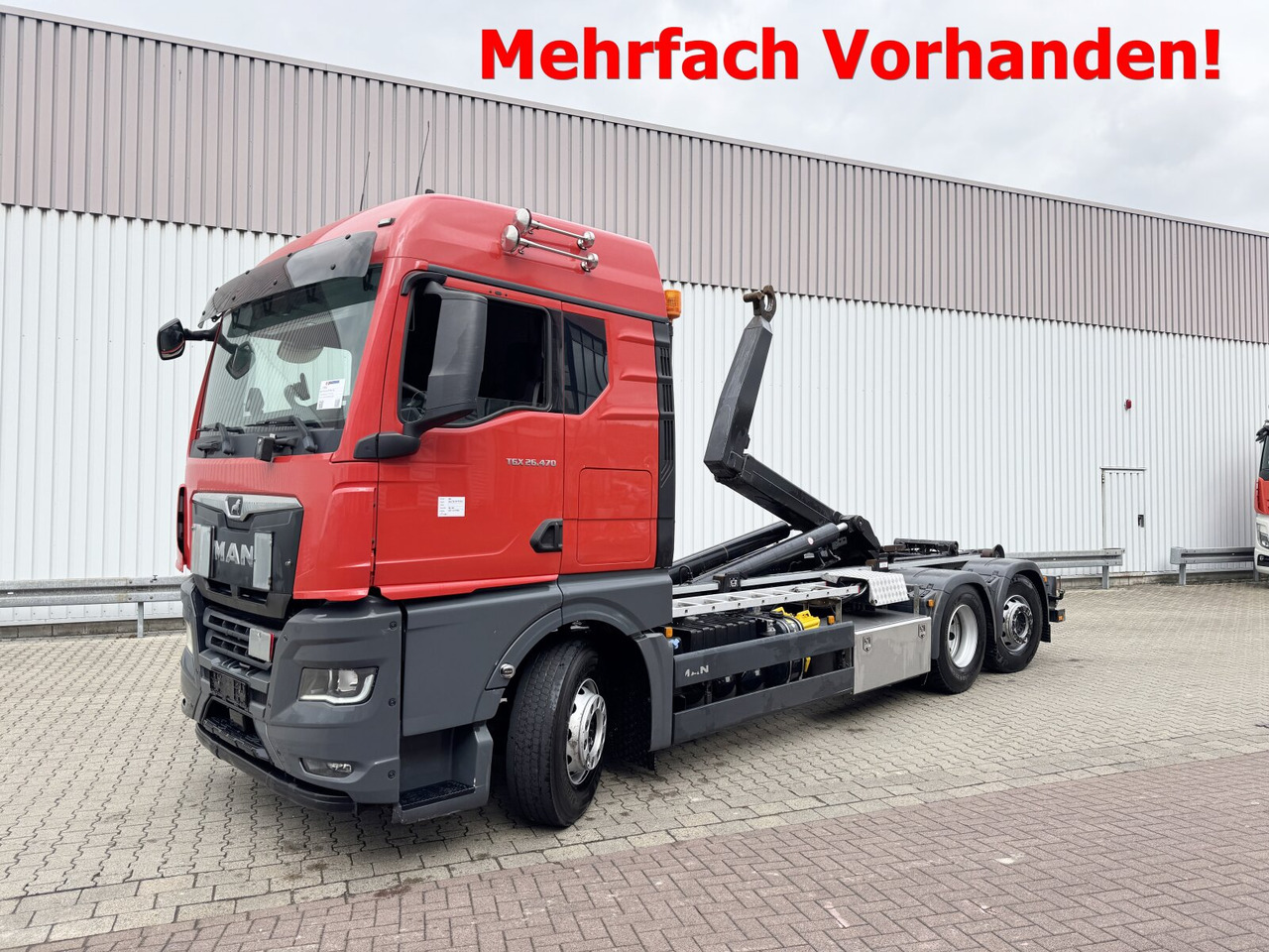 MAN TGX 26.470 6X2-4 BL TGX 26.470 6X2-4 BL, VDL 21-S 6200 Abrollkipper bis 7 m, , Lenk-/Liftachse, XLX-Fahrerhaus, Funk - משאית הרמת וו: תמונה 1 MAN TGX 26.470 6X2-4 BL TGX 26.470 6X2-4 BL, VDL 21-S 6200 Abrollkipper bis 7 m, , Lenk-/Liftachse, XLX-Fahrerhaus, Funk - משאית הרמת וו: תמונה 1