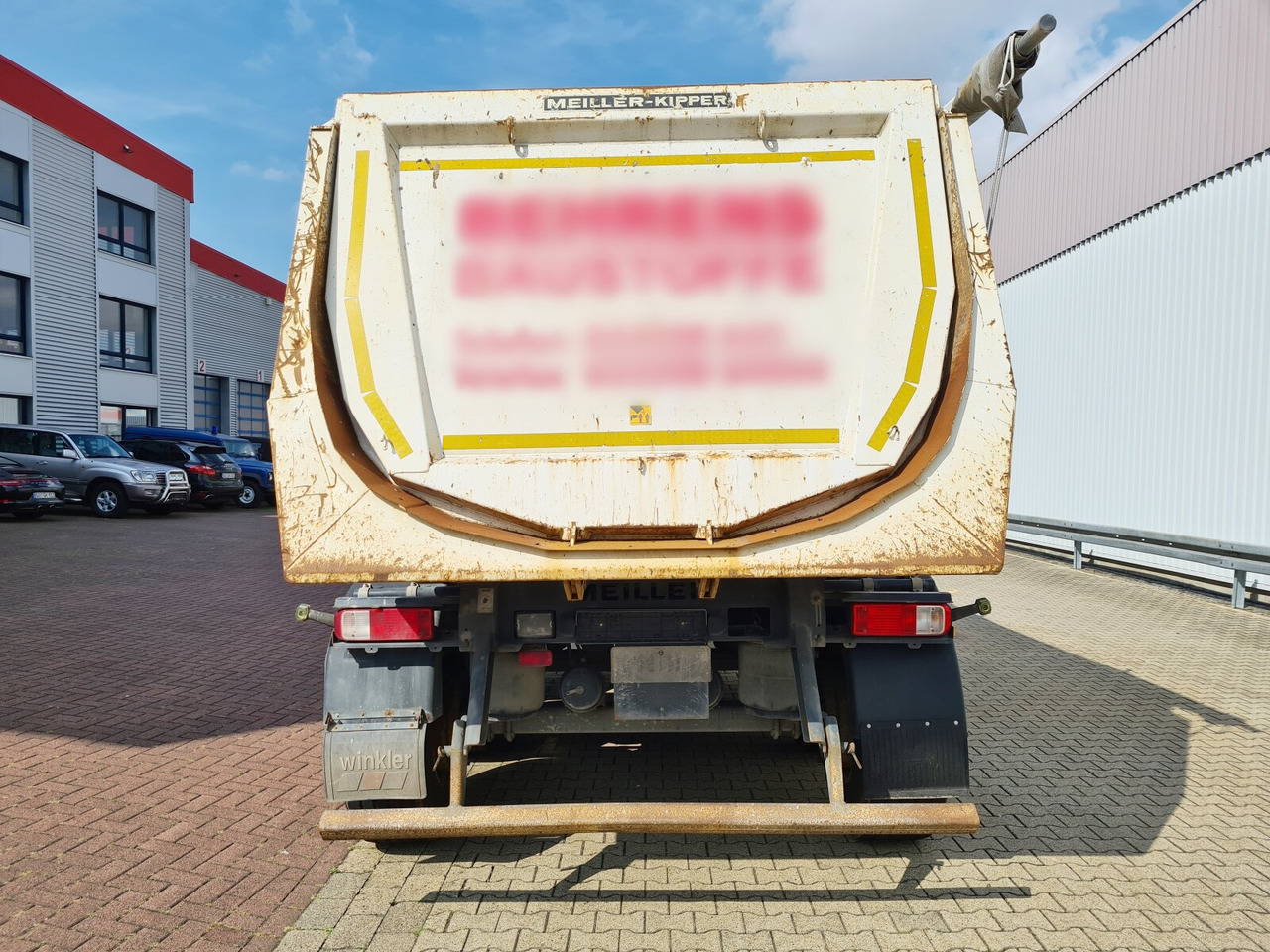 סמיטריילר עם מזהיר Meiller MHPS 12/27 MHPS 12/27 NOSS2, Stahlmulde ca. 26m³, Liftachse: תמונה 6