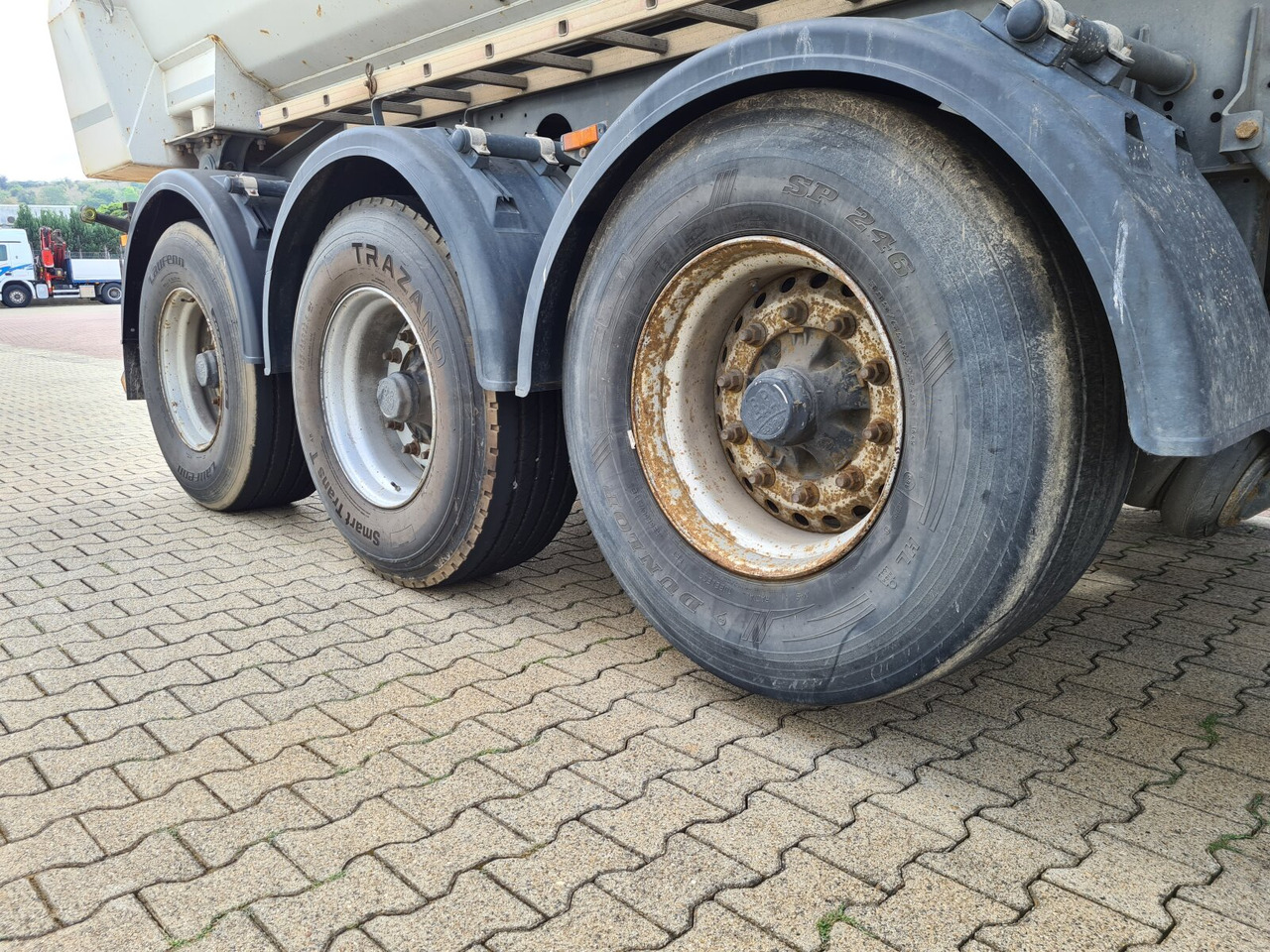 סמיטריילר עם מזהיר Meiller MHPS 12/27 MHPS 12/27 NOSS2, Stahlmulde ca. 26m³, Liftachse: תמונה 9