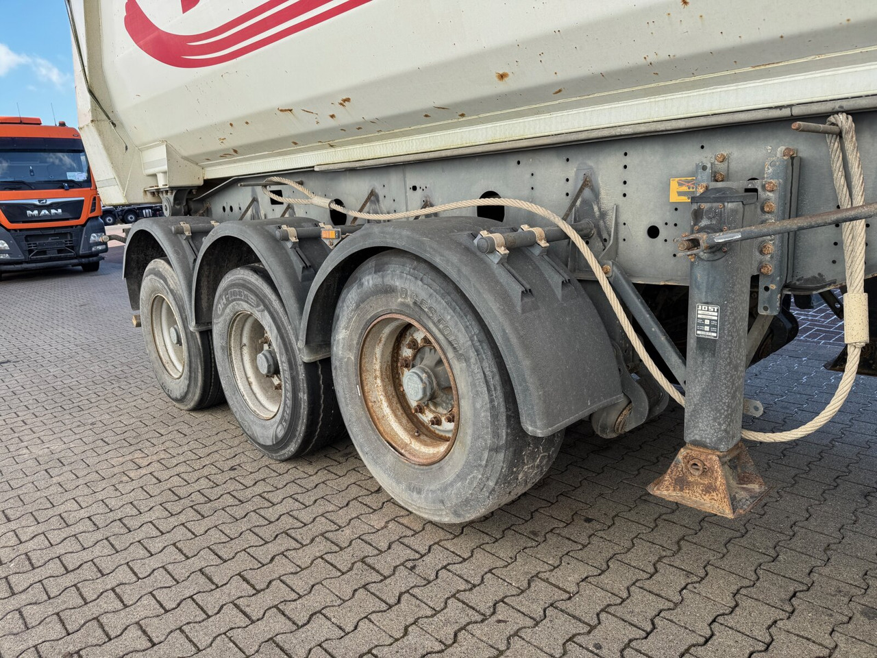סמיטריילר עם מזהיר Meiller MHPS 12/27 MHPS 12/27, Stahlmulde ca. 26m³, Liftachse: תמונה 10
