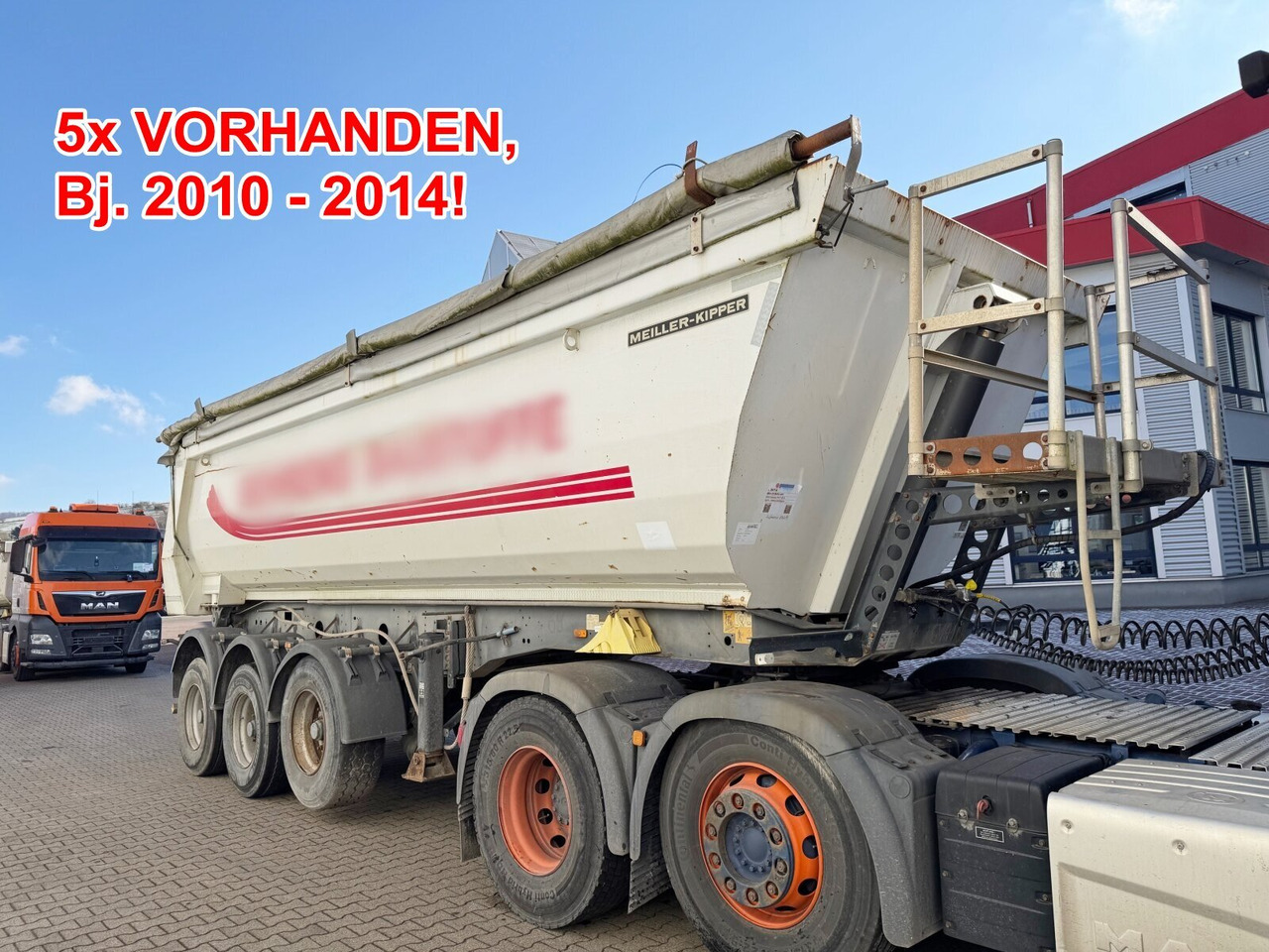 Meiller MHPS 12/27 MHPS 12/27, Stahlmulde ca. 26m³, Liftachse - סמיטריילר עם מזהיר: תמונה 1 Meiller MHPS 12/27 MHPS 12/27, Stahlmulde ca. 26m³, Liftachse - סמיטריילר עם מזהיר: תמונה 1