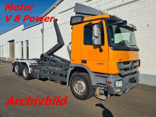 Mercedes-Benz Actros 2551 L 6x2 Actros 2551L/6x2,Meiller, Lenk-Liftachse V 8 - משאית הרמת וו: תמונה 1 Mercedes-Benz Actros 2551 L 6x2 Actros 2551L/6x2,Meiller, Lenk-Liftachse V 8 - משאית הרמת וו: תמונה 1