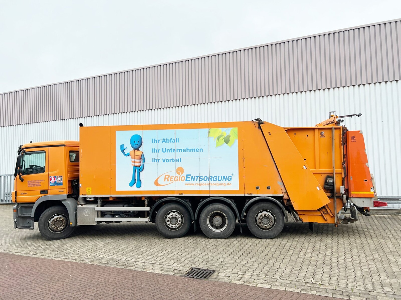 משאית אשפה עבור הובלה של אשפה Mercedes-Benz Actros 3241 L 8x2/6 Actros 3241 L 8x2/6, 2x Lenkachse, Zöller Medium XL, Zöller-Schüttung: תמונה 13