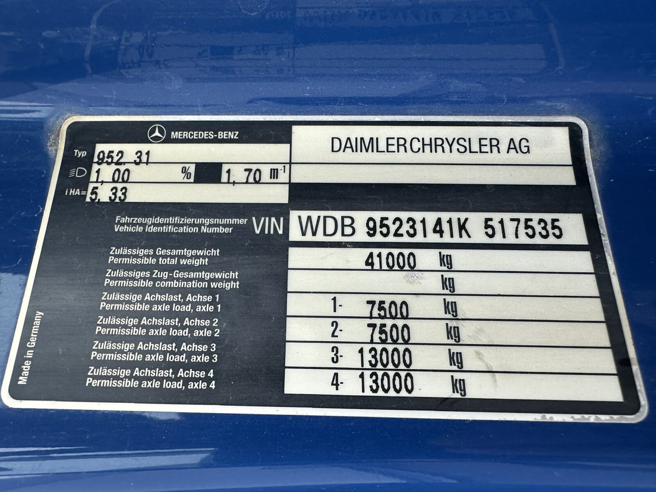Mercedes-Benz Actros 4140 8x4/4 Actros 4140 8x4/4, Alu-Bordwände - מזהיר: תמונה 5 Mercedes-Benz Actros 4140 8x4/4 Actros 4140 8x4/4, Alu-Bordwände - מזהיר: תמונה 5