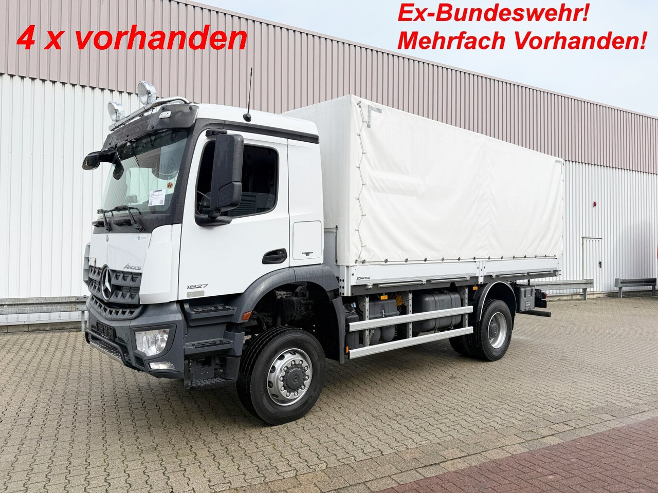 Mercedes-Benz Arocs 1827 A 4x4 Arocs 1827 A 4x4, Ex-! - משאית צד נופל/ שטוחה: תמונה 1 Mercedes-Benz Arocs 1827 A 4x4 Arocs 1827 A 4x4, Ex-! - משאית צד נופל/ שטוחה: תמונה 1