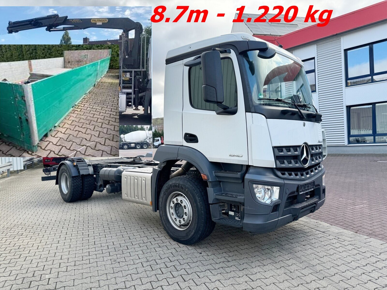 Mercedes-Benz Arocs 1840 L 4x2 Arocs 1840 L 4x2, Kran Palfinger PK12001L, Hochstand - משאית מנוף: תמונה 1 Mercedes-Benz Arocs 1840 L 4x2 Arocs 1840 L 4x2, Kran Palfinger PK12001L, Hochstand - משאית מנוף: תמונה 1