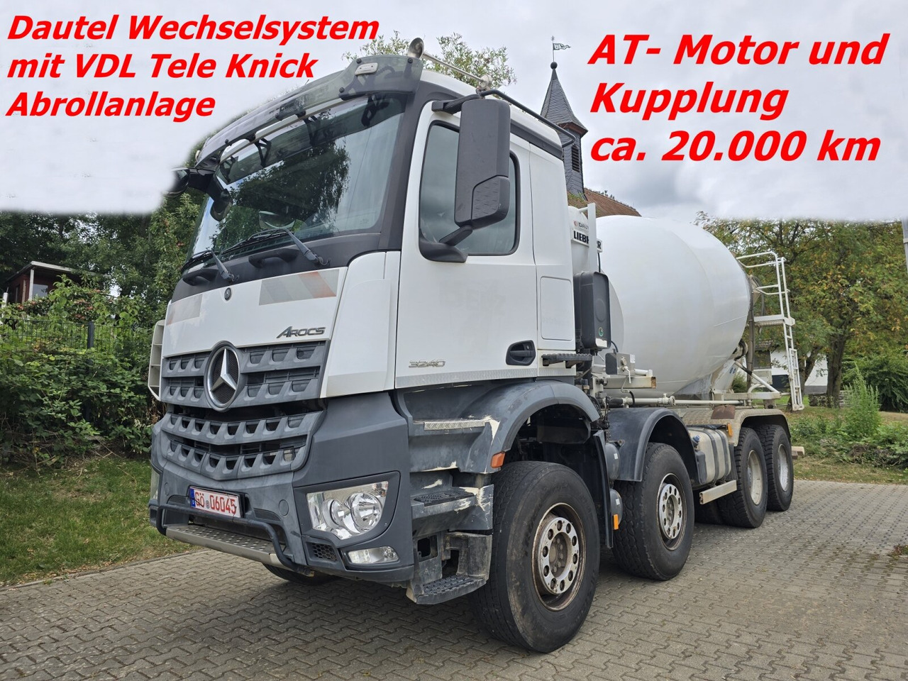 Mercedes-Benz Arocs 3240/8x4 Arocs 3240/8x4, 9 cbm Liebherr HTM 904 F - משאית מערבלת בטון: תמונה 1 Mercedes-Benz Arocs 3240/8x4 Arocs 3240/8x4, 9 cbm Liebherr HTM 904 F - משאית מערבלת בטון: תמונה 1