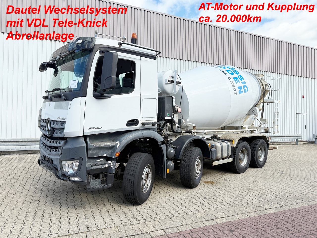 Mercedes-Benz Arocs 3240 8x4 Arocs 3240 8x4, 9 cbm Liebherr HTM 904 F - משאית מערבלת בטון: תמונה 1 Mercedes-Benz Arocs 3240 8x4 Arocs 3240 8x4, 9 cbm Liebherr HTM 904 F - משאית מערבלת בטון: תמונה 1