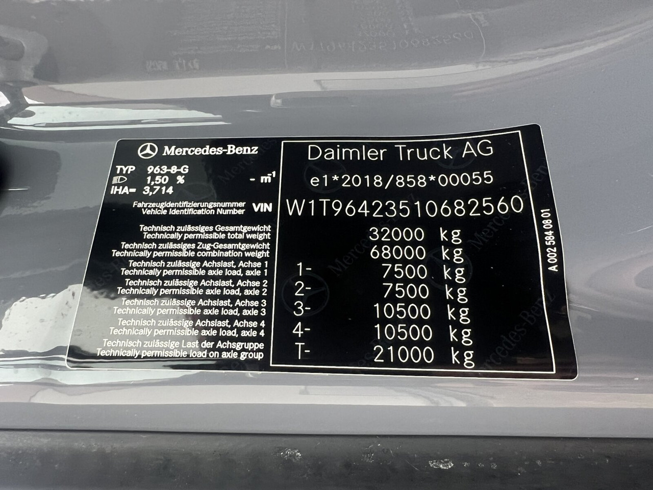 הַחכָּרָה Mercedes-Benz Arocs 3251 L 8x4/4 Arocs 3251 L 8x4/4, Motorabtrieb Mercedes-Benz Arocs 3251 L 8x4/4 Arocs 3251 L 8x4/4, Motorabtrieb: תמונה 7 הַחכָּרָה Mercedes-Benz Arocs 3251 L 8x4/4 Arocs 3251 L 8x4/4, Motorabtrieb Mercedes-Benz Arocs 3251 L 8x4/4 Arocs 3251 L 8x4/4, Motorabtrieb: תמונה 7