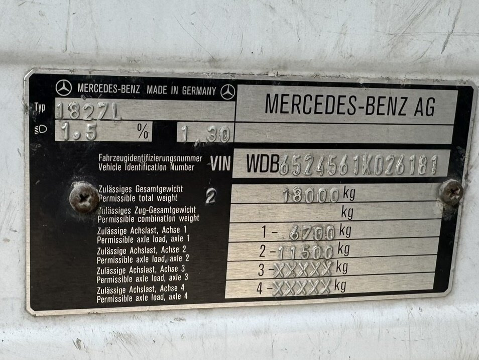 Mercedes-Benz SK 1827L 4x2 SK 1827L 4x2 - משאית צד נופל/ שטוחה: תמונה 5 Mercedes-Benz SK 1827L 4x2 SK 1827L 4x2 - משאית צד נופל/ שטוחה: תמונה 5