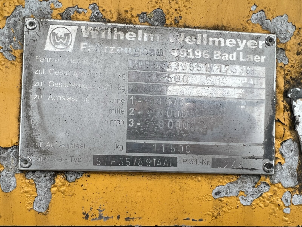 STF 35/89 TA AL Wellmeyer, STF 35/89 TA AL, ca. 25 cbm, ALU, 2xLiftachse - סמיטריילר מכל: תמונה 3 STF 35/89 TA AL Wellmeyer, STF 35/89 TA AL, ca. 25 cbm, ALU, 2xLiftachse - סמיטריילר מכל: תמונה 3