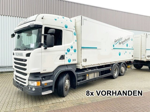Scania R450 LB 6x2-4 R450 LB 6x2-4 Getränkekoffer, Retarder, Lift-/Lenkachse, Stapleraufnahme - משאית תיבה: תמונה 1 Scania R450 LB 6x2-4 R450 LB 6x2-4 Getränkekoffer, Retarder, Lift-/Lenkachse, Stapleraufnahme - משאית תיבה: תמונה 1