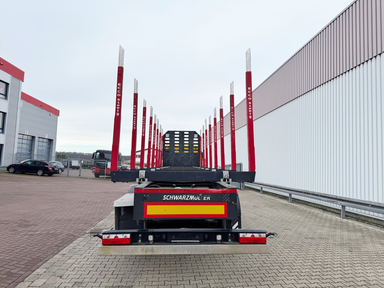 סמיטריילר עץ Schwarzmüller 3-Achs Holzauflieger 3-Achs Holzauflieger, Liftachse, MEHRFACH VORHANDEN!: תמונה 7