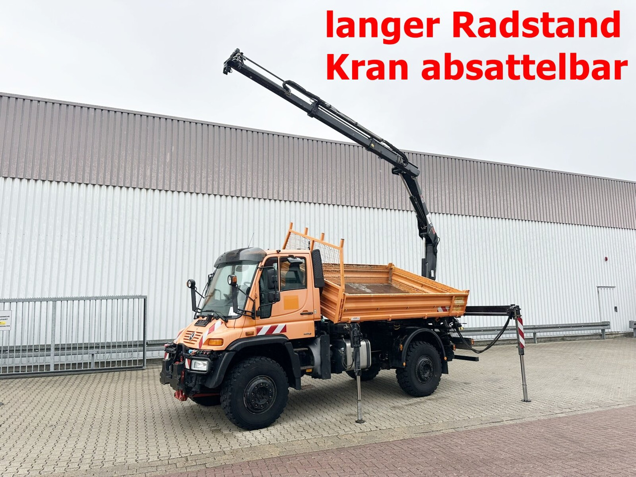 Unimog U500 4x4 U500 4x4 405/40 mit Heckkran Hiab 077-1 HiDuo, absattelbar, Funk - כלי רכב מסחרי: תמונה 1 Unimog U500 4x4 U500 4x4 405/40 mit Heckkran Hiab 077-1 HiDuo, absattelbar, Funk - כלי רכב מסחרי: תמונה 1