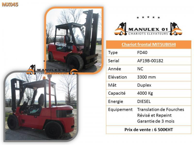 Mitsubishi FD40 - מלגזה: תמונה 4 Mitsubishi FD40 - מלגזה: תמונה 4