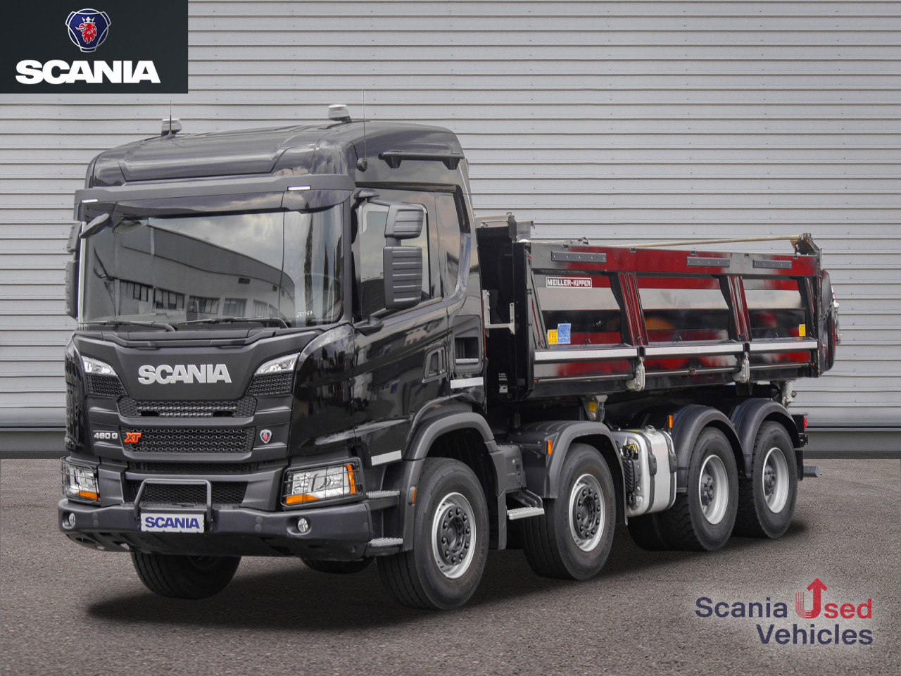 SCANIA G 460 B8x4HZ XT - Meiller D421 / Bordmatik - - מזהיר: תמונה 1 SCANIA G 460 B8x4HZ XT - Meiller D421 / Bordmatik - - מזהיר: תמונה 1