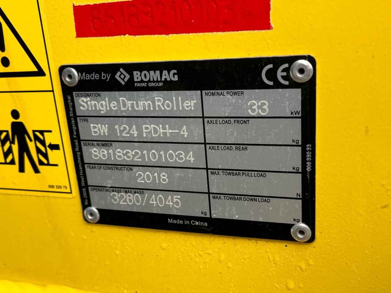 BOMAG Walzenzug BW 124 PDH-4 Planierschild 100 Bstd. - מדחס: תמונה 5 BOMAG Walzenzug BW 124 PDH-4 Planierschild 100 Bstd. - מדחס: תמונה 5
