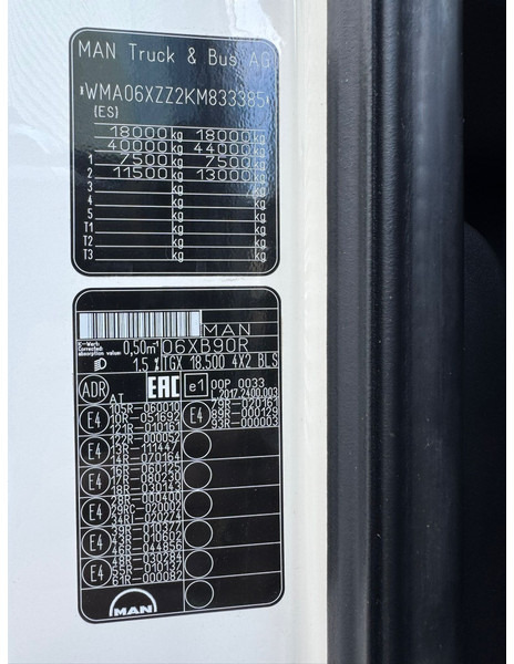 יחידת טרקטור MAN TGX 18.500 XLX / Intarder / Roof Klima / 2 Tanks: תמונה 18