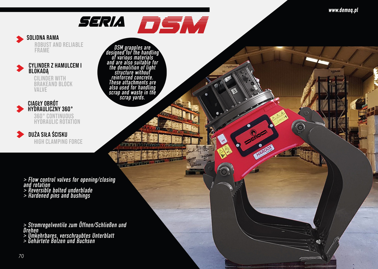 DEMOQ DSM160E typ A - מכונת אחיזה עבור מחפר: תמונה 5 DEMOQ DSM160E typ A - מכונת אחיזה עבור מחפר: תמונה 5