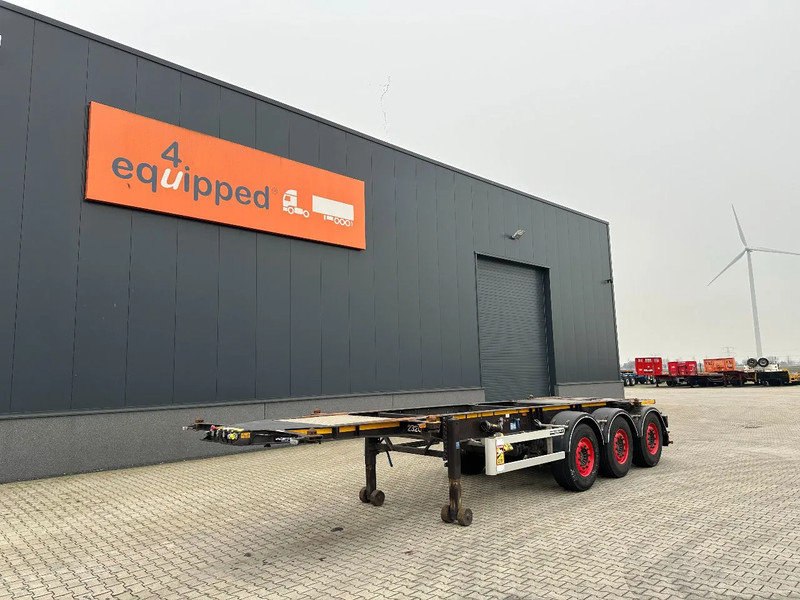 Burg 20FT ADR (EX/II, EX/III, FL, AT) Chassis, Leergewicht : 3.690kg, SAF INTRADISC, 2x Liftachse, NL-Chassis - סמיטריילר מוביל מכולות/ החלפת גוף: תמונה 1 Burg 20FT ADR (EX/II, EX/III, FL, AT) Chassis, Leergewicht : 3.690kg, SAF INTRADISC, 2x Liftachse, NL-Chassis - סמיטריילר מוביל מכולות/ החלפת גוף: תמונה 1