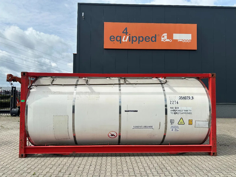 CIMC 20FT ISO, 25.080L/1-COMP/3 BAFFELS/4 manholes, ADR valid until 08/2027 - מכל אחסון: תמונה 2 CIMC 20FT ISO, 25.080L/1-COMP/3 BAFFELS/4 manholes, ADR valid until 08/2027 - מכל אחסון: תמונה 2