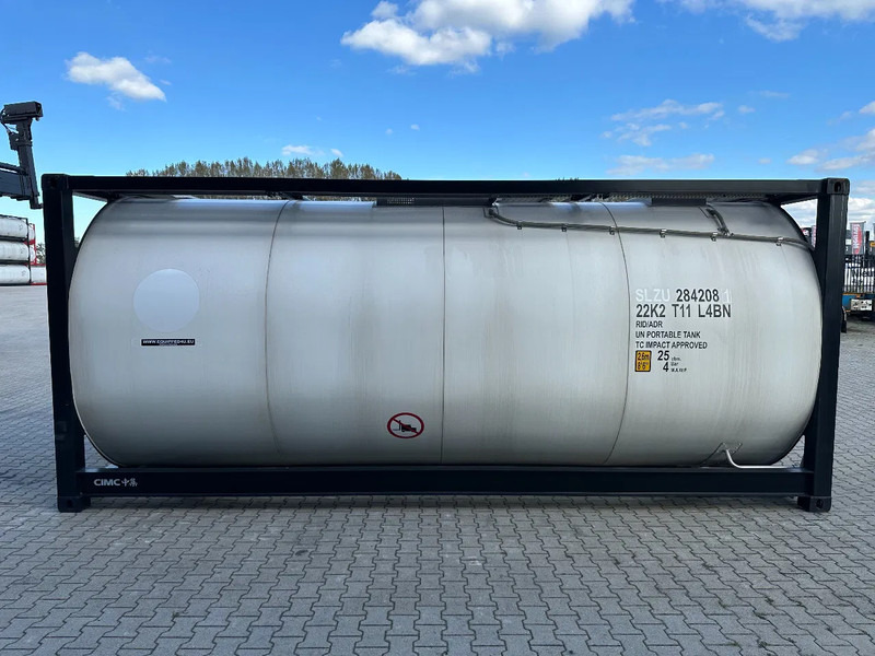 CIMC NEW / UNUSED, for FOOD STUFF or CHEMICAL, 20FT ISO, 25.030L, L4BN, UN Portable, T11, test: 1-2027 - מכל אחסון: תמונה 3 CIMC NEW / UNUSED, for FOOD STUFF or CHEMICAL, 20FT ISO, 25.030L, L4BN, UN Portable, T11, test: 1-2027 - מכל אחסון: תמונה 3